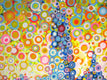 Original art for sale at UGallery.com | New York in Circles by Natasha Tayles | $850 | acrylic painting | 20' h x 24' w | thumbnail 4