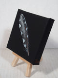 Original art for sale at UGallery.com | Woodpecker Feather by Jennifer Ross | $75 | acrylic painting | 4' h x 4' w | thumbnail 2