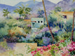 Original art for sale at UGallery.com | Oasis by Catherine McCargar | $1,500 | watercolor painting | 18' h x 24' w | thumbnail 4