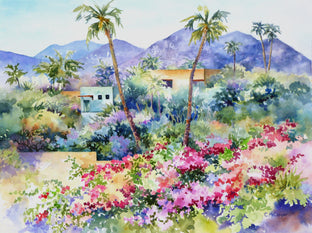 Original art for sale at UGallery.com | Oasis by Catherine McCargar | $1,500 | watercolor painting | 18' h x 24' w | photo 1