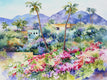 Original art for sale at UGallery.com | Oasis by Catherine McCargar | $1,500 | watercolor painting | 18' h x 24' w | thumbnail 1