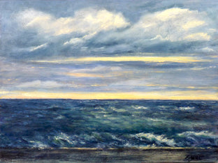 Original art for sale at UGallery.com | Ocean No. 4 by Elizabeth Garat | $1,000 | oil painting | 18' h x 24' w | photo 1