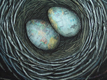 Original art for sale at UGallery.com | Oh, the Places You'll Go! by Jennifer Ross | $375 | mixed media artwork | 12' h x 12' w | thumbnail 4