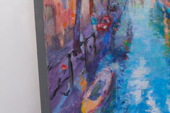 Original art for sale at UGallery.com | Lost in Reflections by Oksana Johnson | $1,150 | oil painting | 16' h x 16' w | thumbnail 2