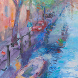 Original art for sale at UGallery.com | Lost in Reflections by Oksana Johnson | $1,150 | oil painting | 16' h x 16' w | thumbnail 4