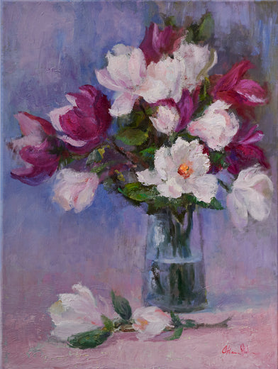 Magnolia Bouquet by Oksana Johnson |  Artwork Main Image 