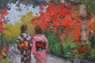 The Leaves Are Changing by Oksana Johnson |  Context View of Artwork 