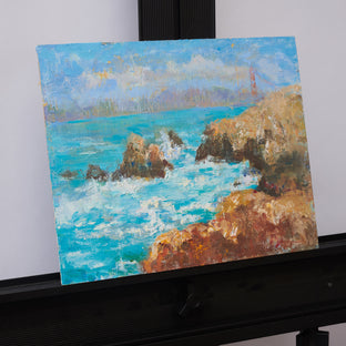 Original art for sale at UGallery.com | View from the Point by Oksana Johnson | $550 | oil painting | 8' h x 10' w | photo 2