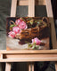 Original art for sale at UGallery.com | Heirloom Roses by Pamela Blaies | $825 | oil painting | 11' h x 14' w | thumbnail 3