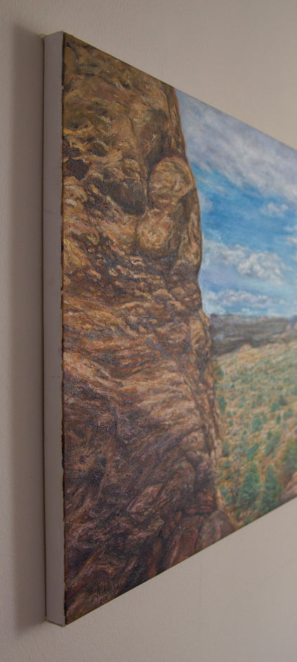 Summer in the Valley by Olena Nabilsky |  Side View of Artwork 