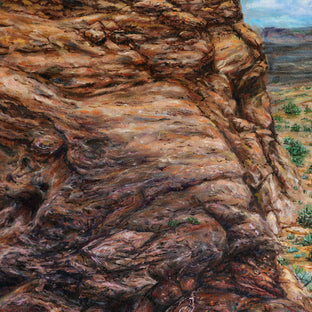 Original art for sale at UGallery.com | Summer in the Valley by Olena Nabilsky | $1,200 | oil painting | 18' h x 36' w | photo 4