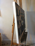 Original art for sale at UGallery.com | On St Marks Place by Nick Savides | $3,700 | oil painting | 24' h x 36' w | thumbnail 2