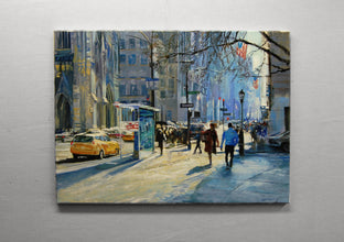 Original art for sale at UGallery.com | 58th And 5th by Onelio Marrero | $1,150 | oil painting | 18' h x 24' w | photo 3