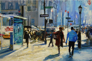 Original art for sale at UGallery.com | 58th And 5th by Onelio Marrero | $1,150 | oil painting | 18' h x 24' w | photo 4
