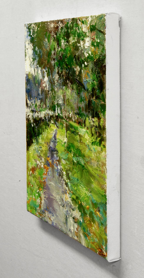 A Path at Glendalough by Onelio Marrero |  Side View of Artwork 
