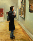 Original art for sale at UGallery.com | Admiration by Onelio Marrero | $1,000 | oil painting | 20' h x 16' w | thumbnail 1