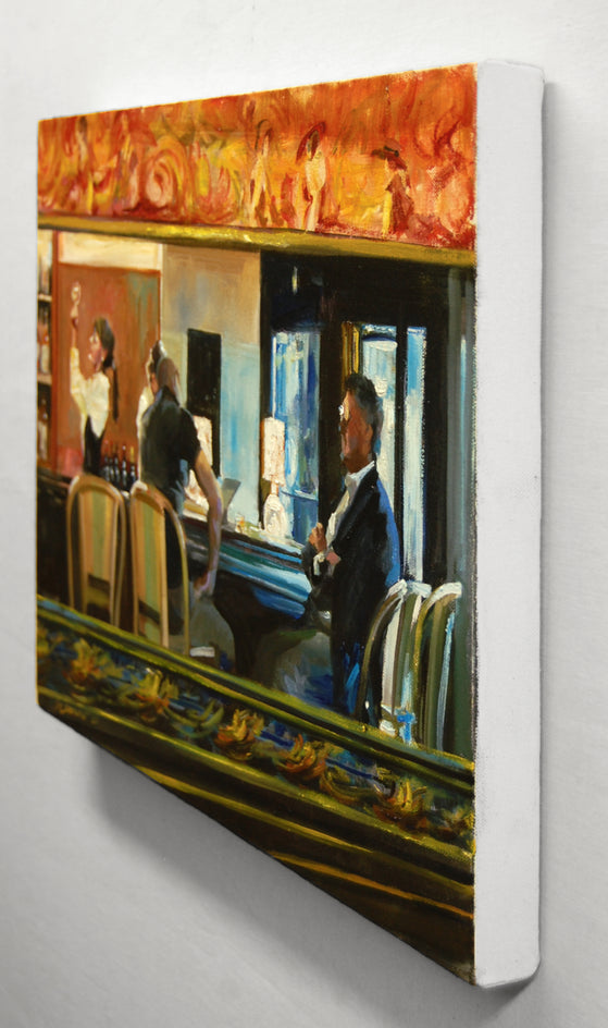 Art Deco Bistro by Onelio Marrero |  Side View of Artwork 