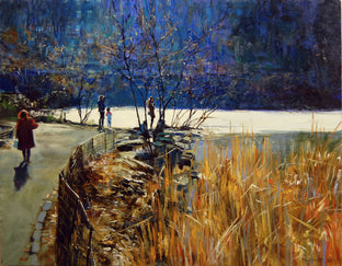 Central Park Pond in Winter by Onelio Marrero |  Artwork Main Image 