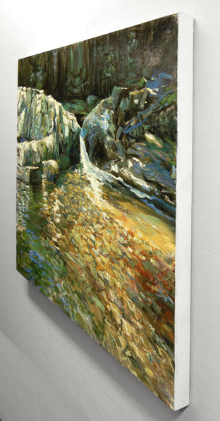 Cleft in the Boulders by Onelio Marrero |  Side View of Artwork 