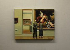 Original art for sale at UGallery.com | Cupid and Psyche by Onelio Marrero | $675 | oil painting | 12' h x 16' w | thumbnail 3
