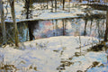 Original art for sale at UGallery.com | Early Morning at Beaver Brook by Onelio Marrero | $1,125 | oil painting | 18' h x 24' w | thumbnail 4