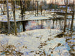 Original art for sale at UGallery.com | Early Morning at Beaver Brook by Onelio Marrero | $1,125 | oil painting | 18' h x 24' w | thumbnail 1
