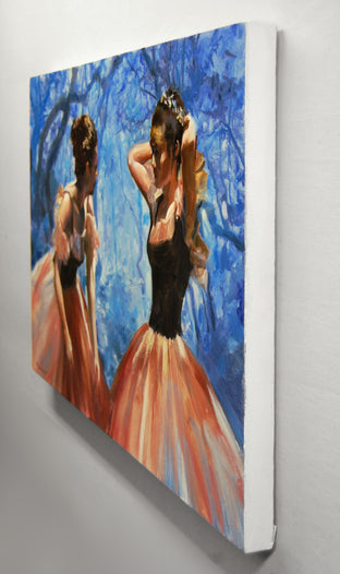 Original art for sale at UGallery.com | Enchanted Forest Dance by Onelio Marrero | $1,275 | oil painting | 20' h x 28' w | photo 2
