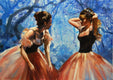 Original art for sale at UGallery.com | Enchanted Forest Dance by Onelio Marrero | $1,275 | oil painting | 20' h x 28' w | thumbnail 1