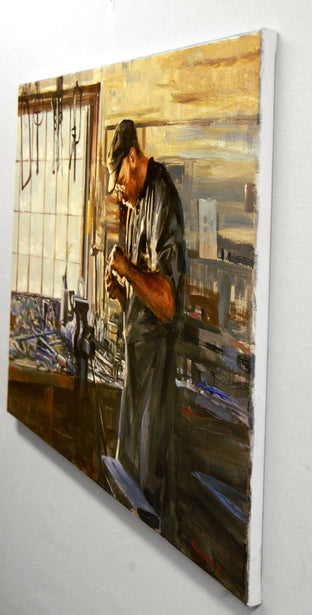 Everything in Its Place by Onelio Marrero |  Side View of Artwork 
