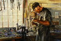 Original art for sale at UGallery.com | Everything in Its Place by Onelio Marrero | $1,125 | oil painting | 18' h x 24' w | thumbnail 4