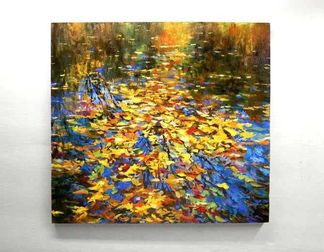 Fallen Oak and Maple Leaves by Onelio Marrero |  Context View of Artwork 