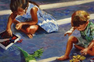 Original art for sale at UGallery.com | Favorite Toys by Onelio Marrero | $1,125 | oil painting | 18' h x 24' w | photo 4