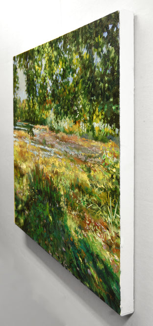 Original art for sale at UGallery.com | Fox Pond by Onelio Marrero | $1,250 | oil painting | 22' h x 26' w | photo 2