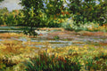 Original art for sale at UGallery.com | Fox Pond by Onelio Marrero | $1,250 | oil painting | 22' h x 26' w | thumbnail 4