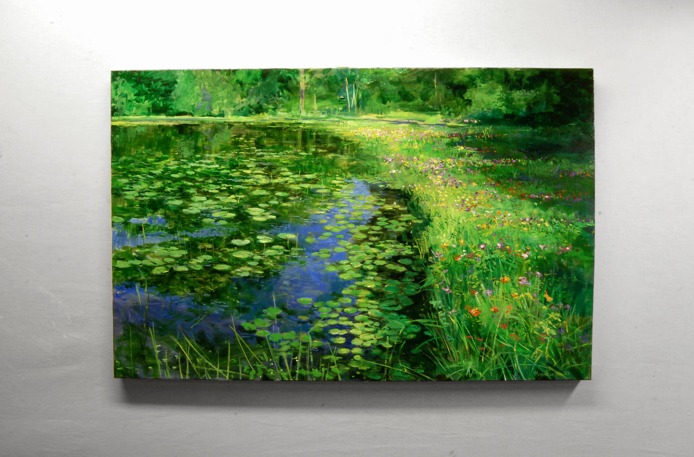 Hepner Pond Early Morning by Onelio Marrero |  Context View of Artwork 