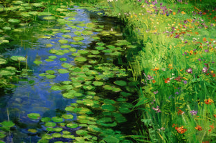 Original art for sale at UGallery.com | Hepner Pond Early Morning by Onelio Marrero | $2,050 | oil painting | 24' h x 36' w | photo 4