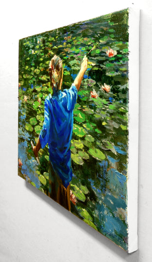 Original art for sale at UGallery.com | Homage to Monet by Onelio Marrero | $700 | oil painting | 12' h x 16' w | photo 2