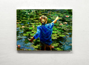 Original art for sale at UGallery.com | Homage to Monet by Onelio Marrero | $700 | oil painting | 12' h x 16' w | photo 3