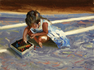 Original art for sale at UGallery.com | Lite Brite by Onelio Marrero | $550 | oil painting | 9' h x 12' w | photo 1