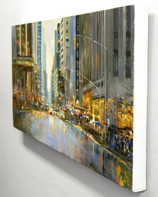 Manhattan Holiday Lights by Onelio Marrero |  Side View of Artwork 