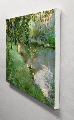 Morning Flood by Onelio Marrero |  Side View of Artwork 