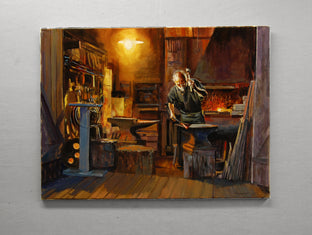 Original art for sale at UGallery.com | My Favorite Anvil by Onelio Marrero | $1,125 | oil painting | 18' h x 24' w | photo 4