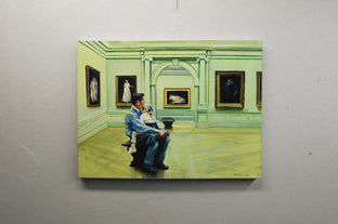 Original art for sale at UGallery.com | Paternal Care by Onelio Marrero | $1,125 | oil painting | 18' h x 24' w | photo 3