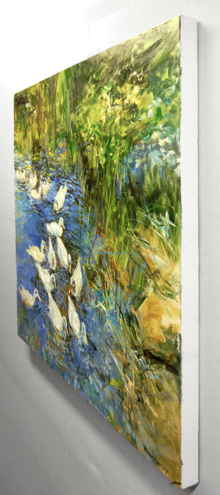 Original art for sale at UGallery.com | Pekin Ducks by Onelio Marrero | $2,050 | oil painting | 28' h x 30' w | photo 2