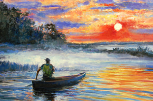 Red Sky At Dawn - Special Commission by Onelio Marrero |   Closeup View of Artwork 