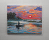Original art for sale at UGallery.com | Red Sky in the Morning by Onelio Marrero | $1,000 | oil painting | 16' h x 20' w | thumbnail 3