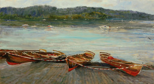 Skiffs at Lake Windermere by Onelio Marrero |  Artwork Main Image 