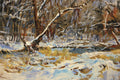 Original art for sale at UGallery.com | Snowy River by Onelio Marrero | $575 | oil painting | 11' h x 14' w | thumbnail 4