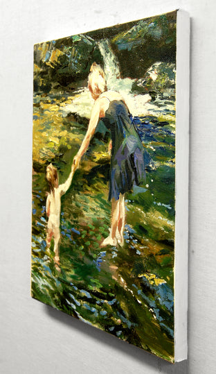 Original art for sale at UGallery.com | Study for Guidance by Onelio Marrero | $525 | oil painting | 10' h x 8' w | photo 2