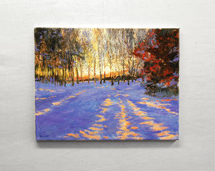 Original art for sale at UGallery.com | Sunset on the River Trail by Onelio Marrero | $900 | oil painting | 14' h x 18' w | photo 3